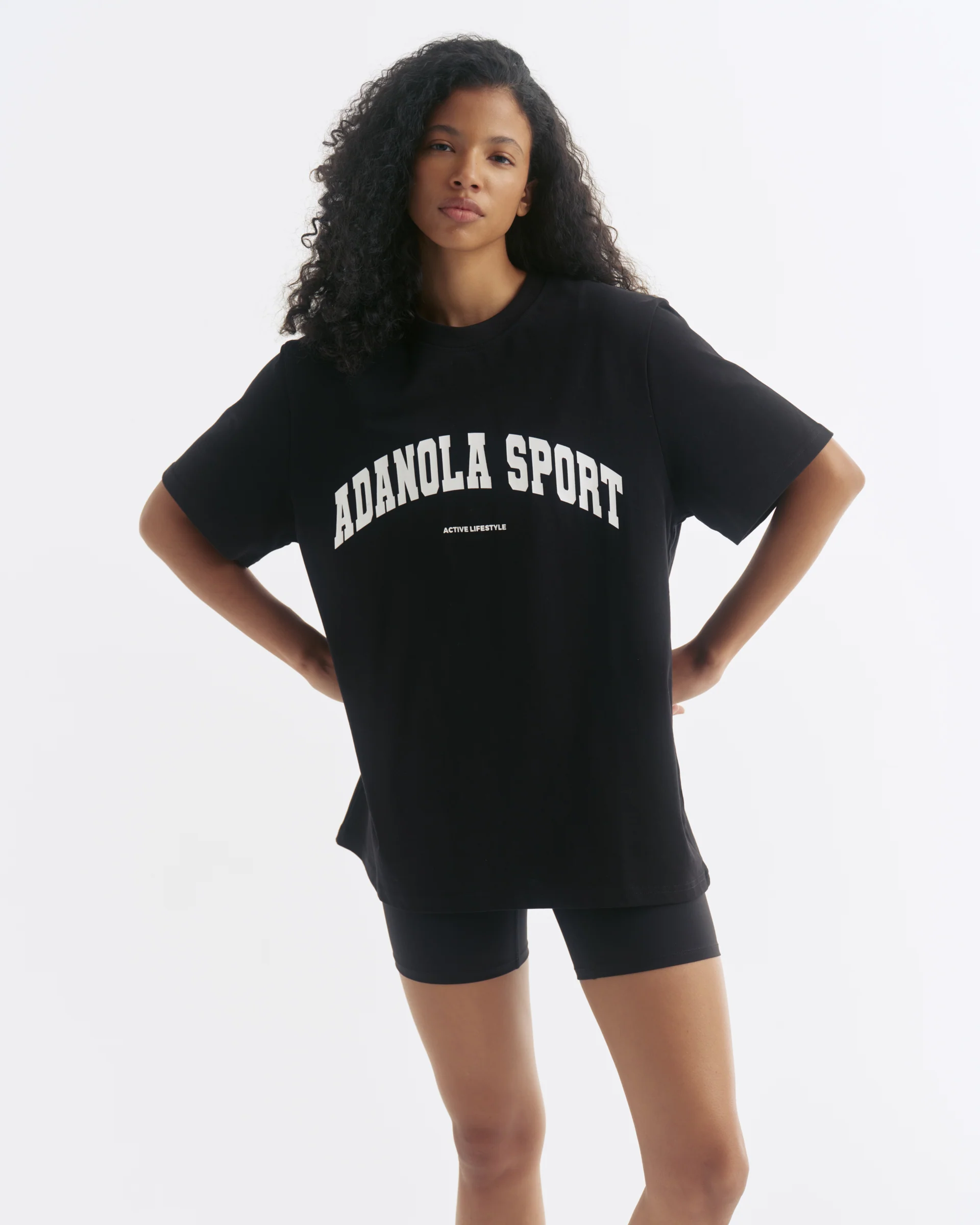 AS Short Sleeve Oversized T-shirt - Black/White