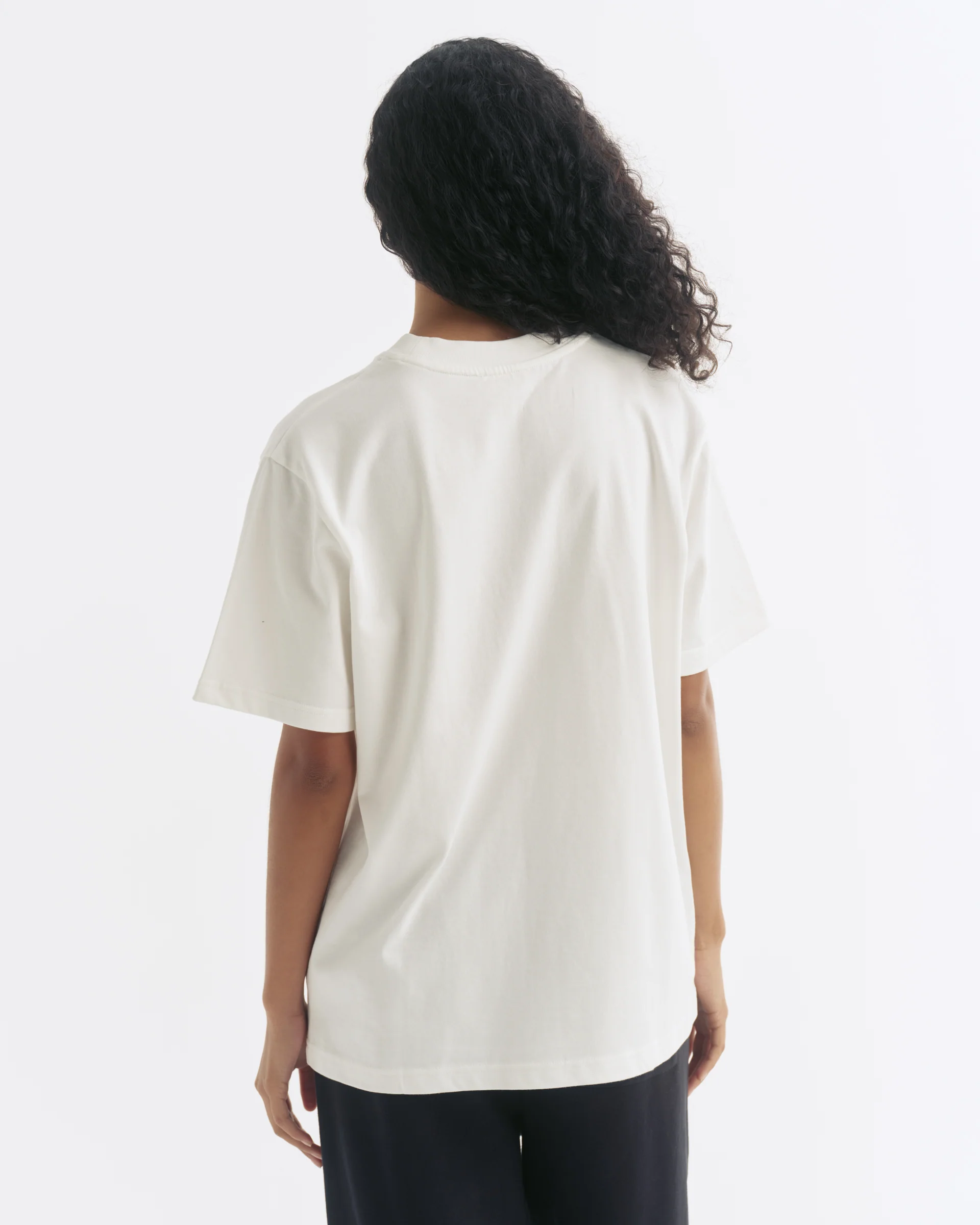 AS Short Sleeve Oversized T-shirt - White/Black - Image 2