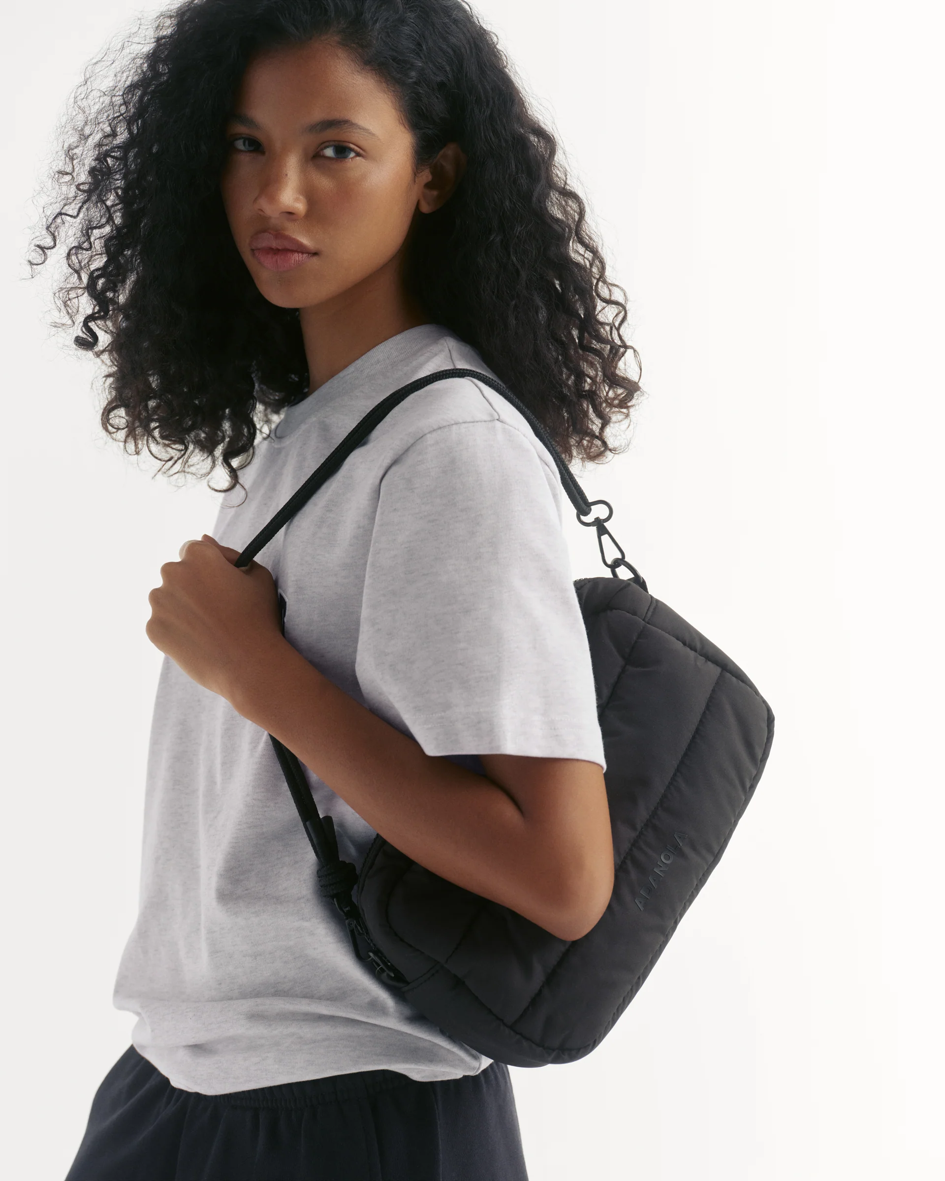 Branded Multi-Strap Bag - Black - Image 3