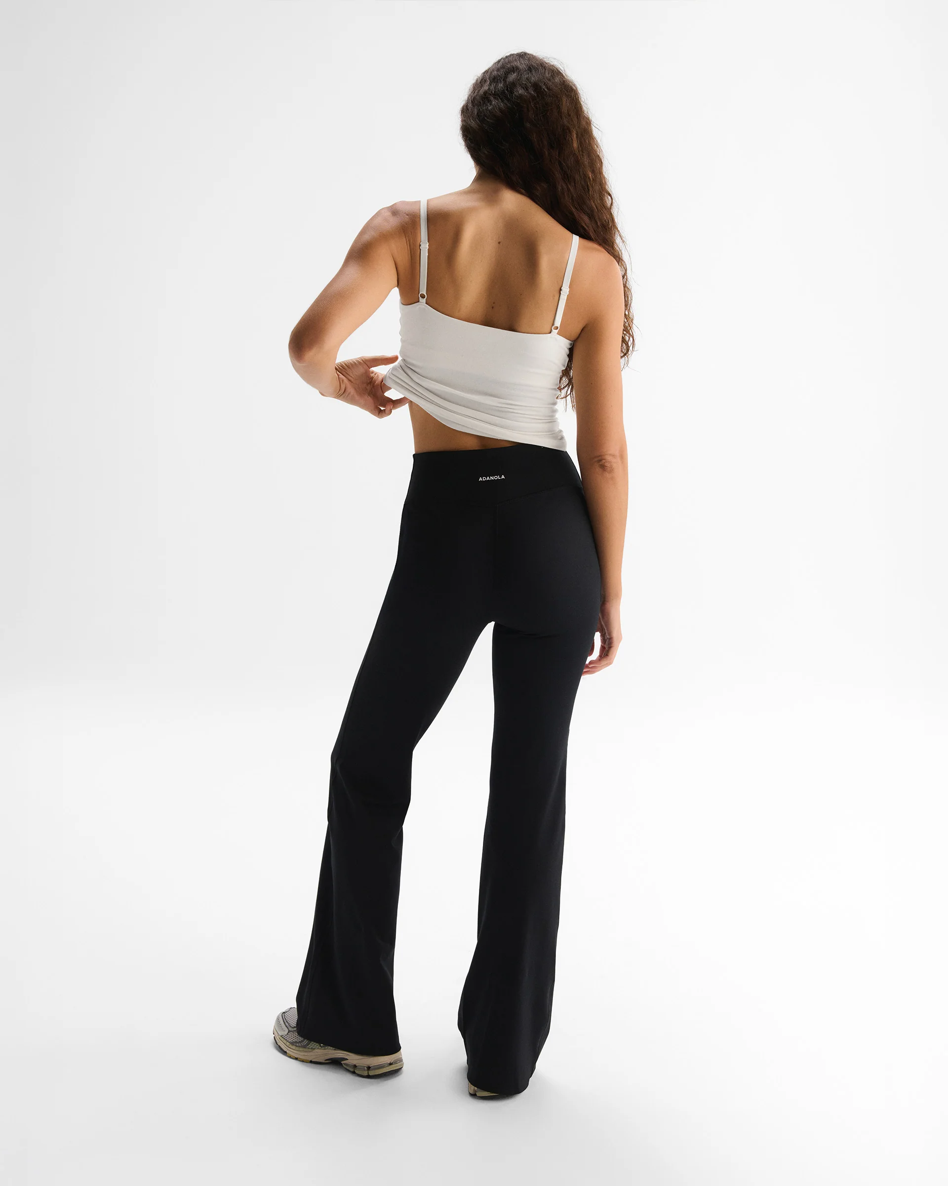Flared Yoga Pants - Black - Image 2