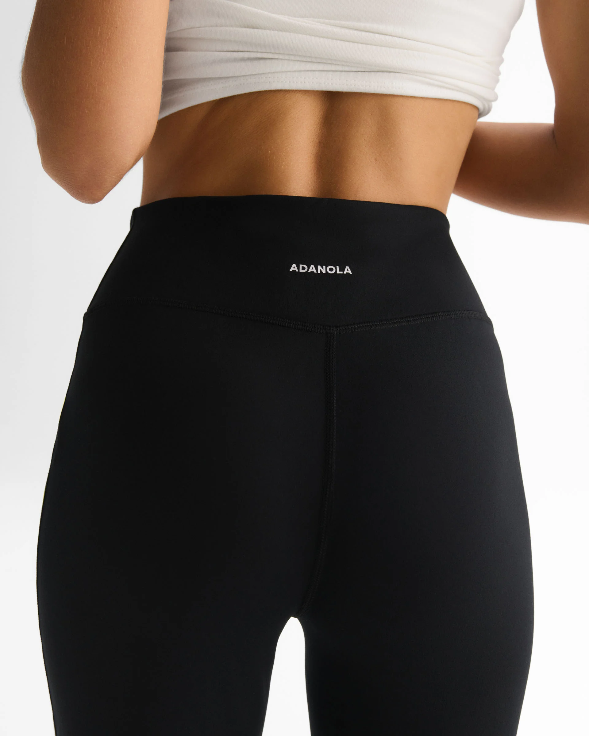 Flared Yoga Pants - Black - Image 3