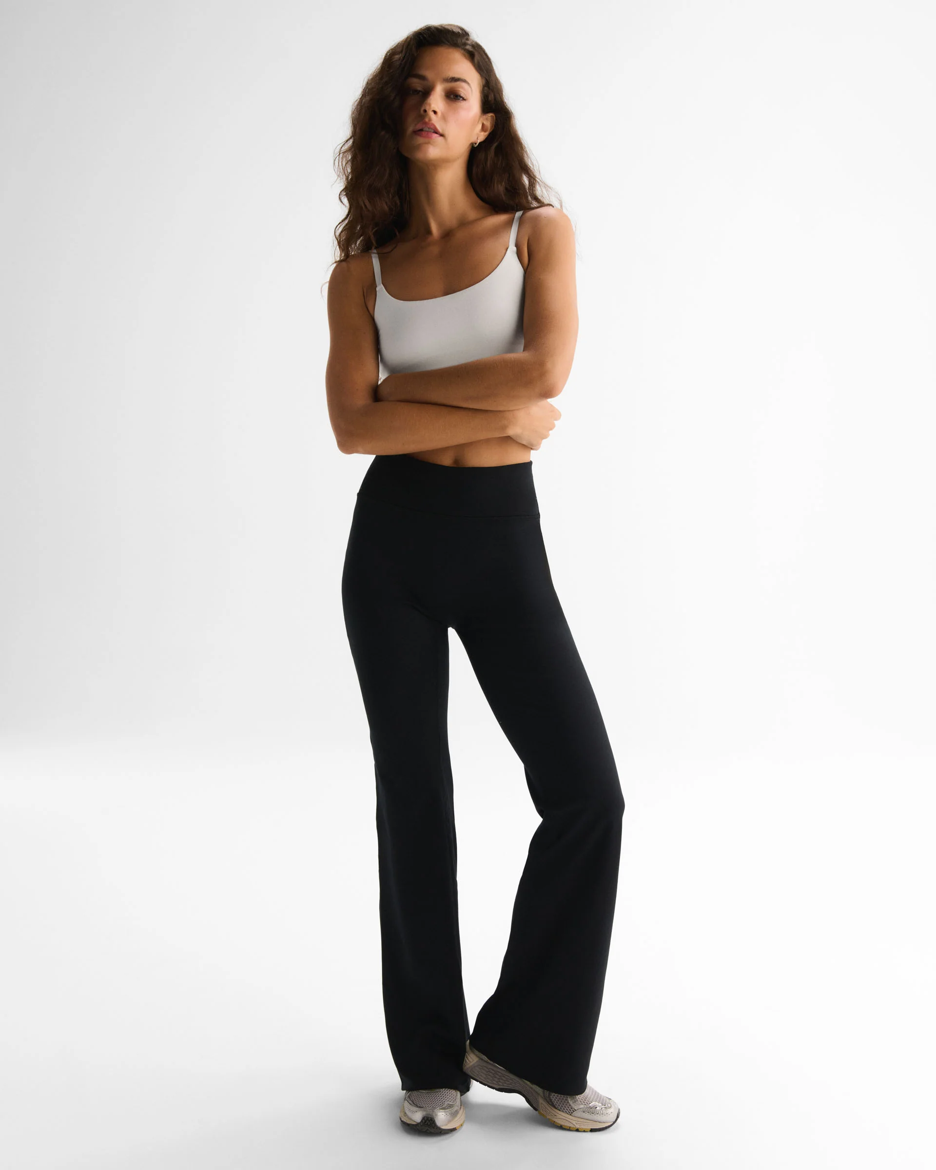 Flared Yoga Pants - Black - Image 4