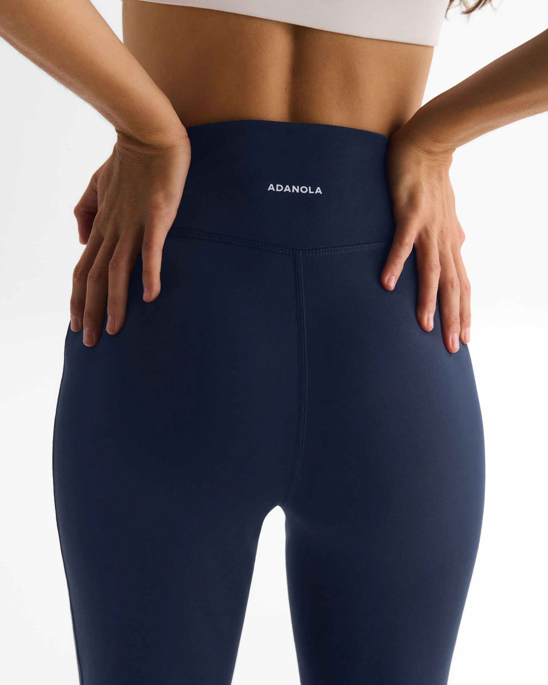 Flared Yoga Pants - Navy Blue - Image 3