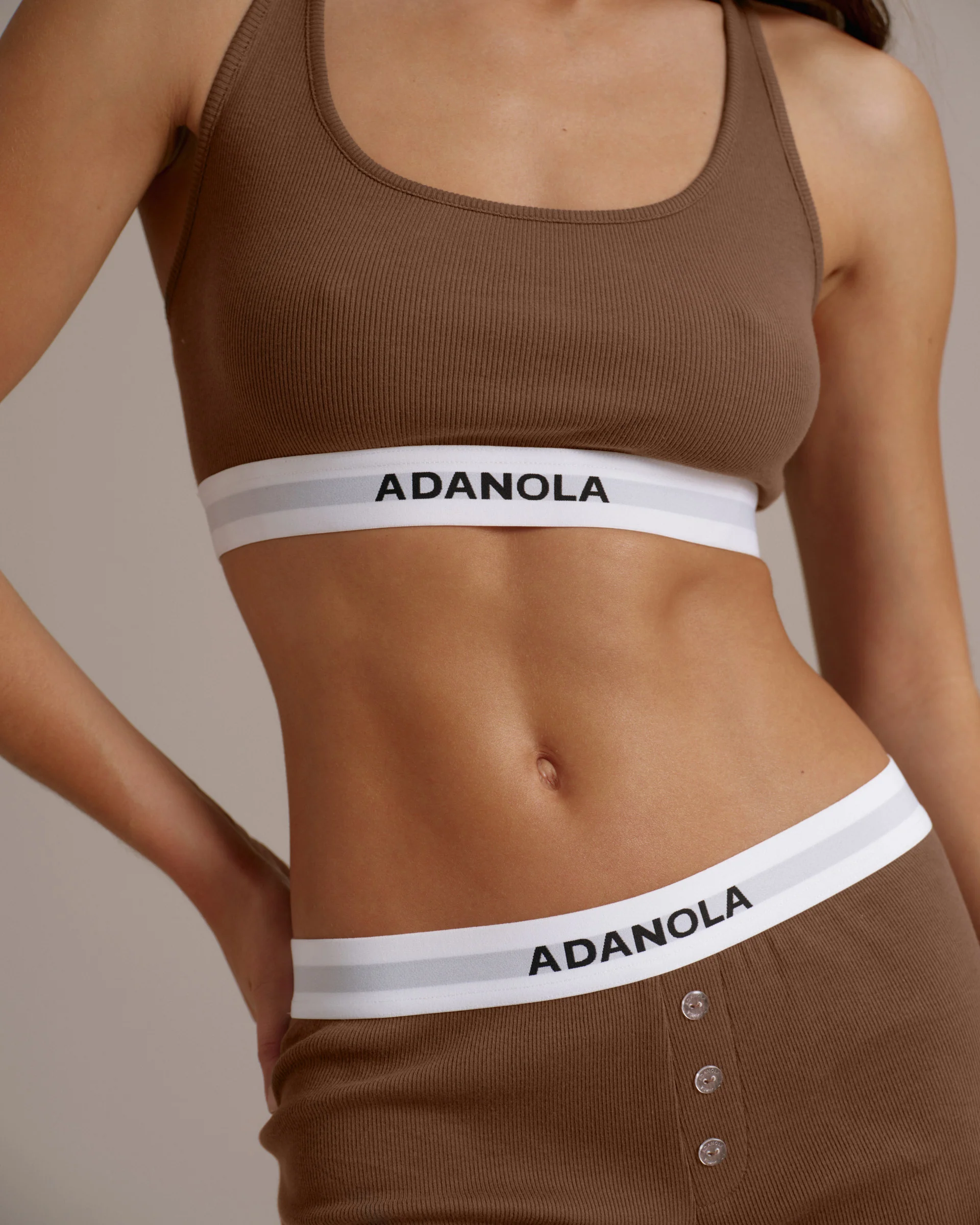 Intimate Racer Bra - Mocha Brown - Image 3