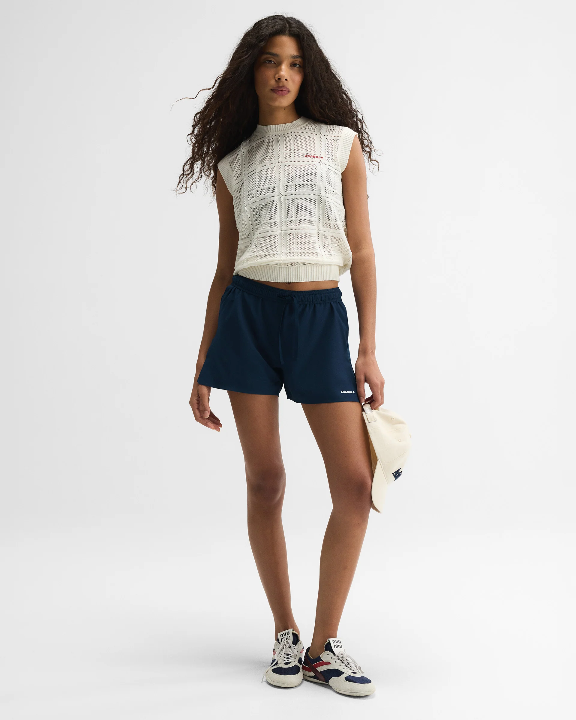 Jaquard Knit Vest Top - Marshmallow White - Image 4