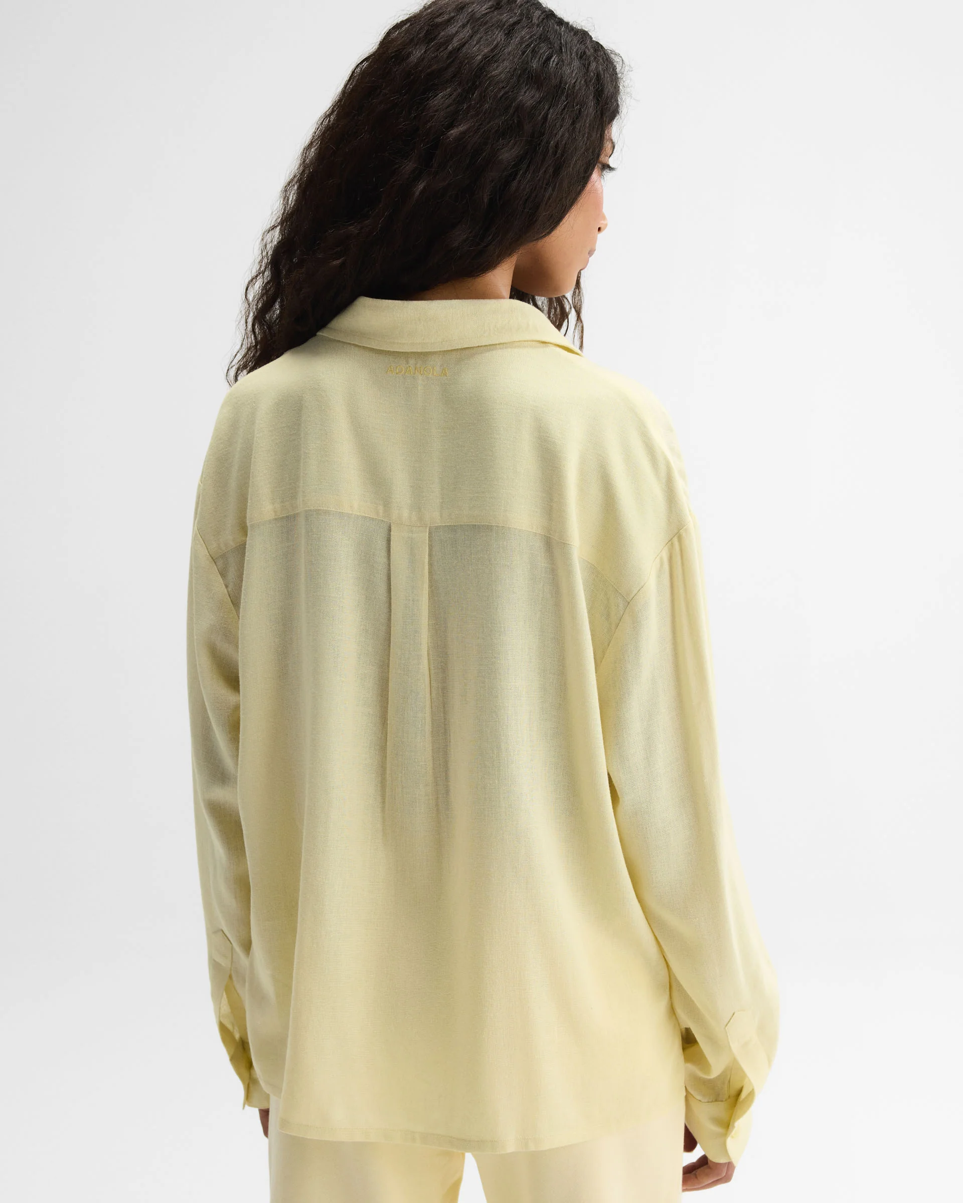 Linen Blend Shirt - Buttercream - Image 2