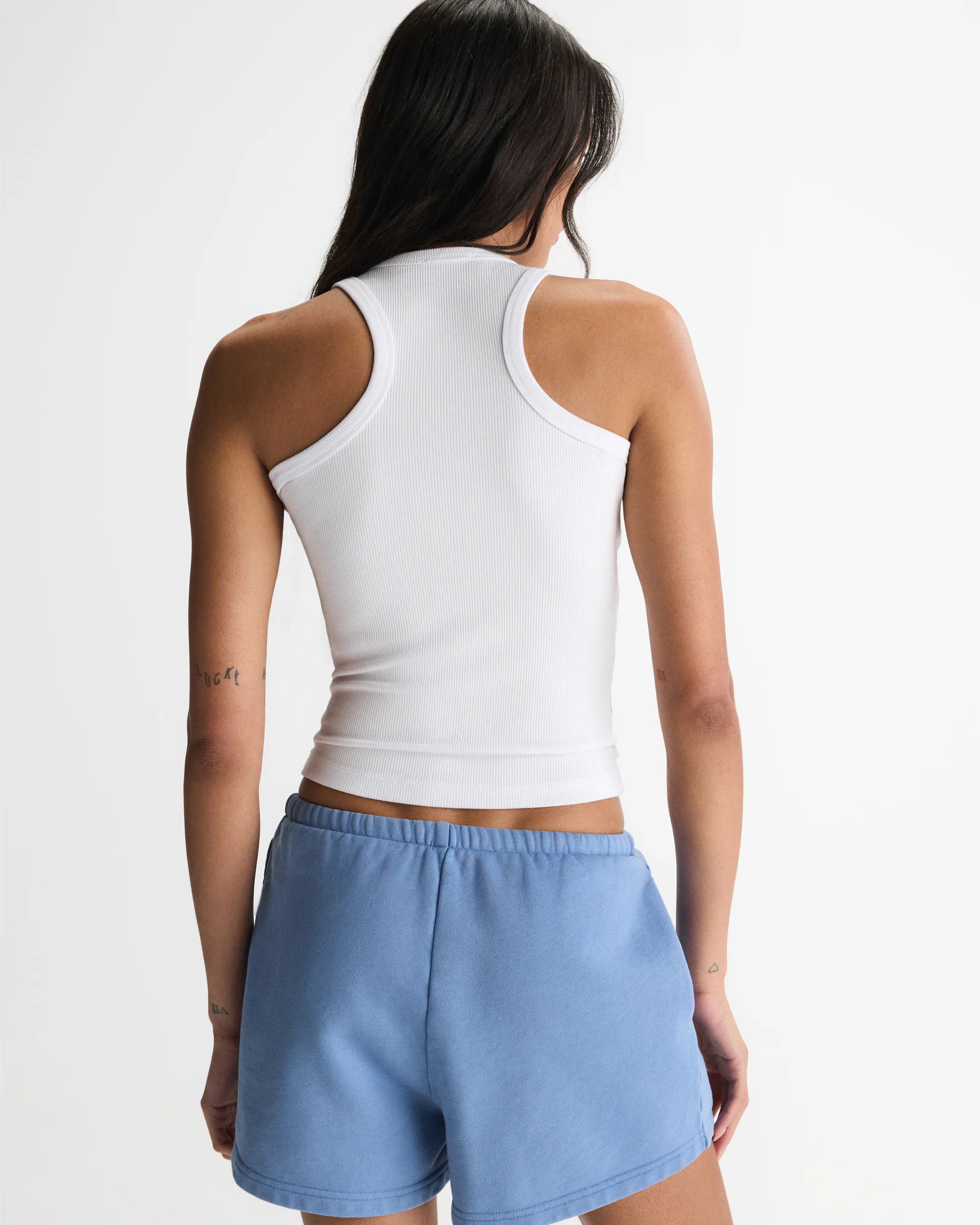 Modal Soft Rib Tank Top - White - Image 3