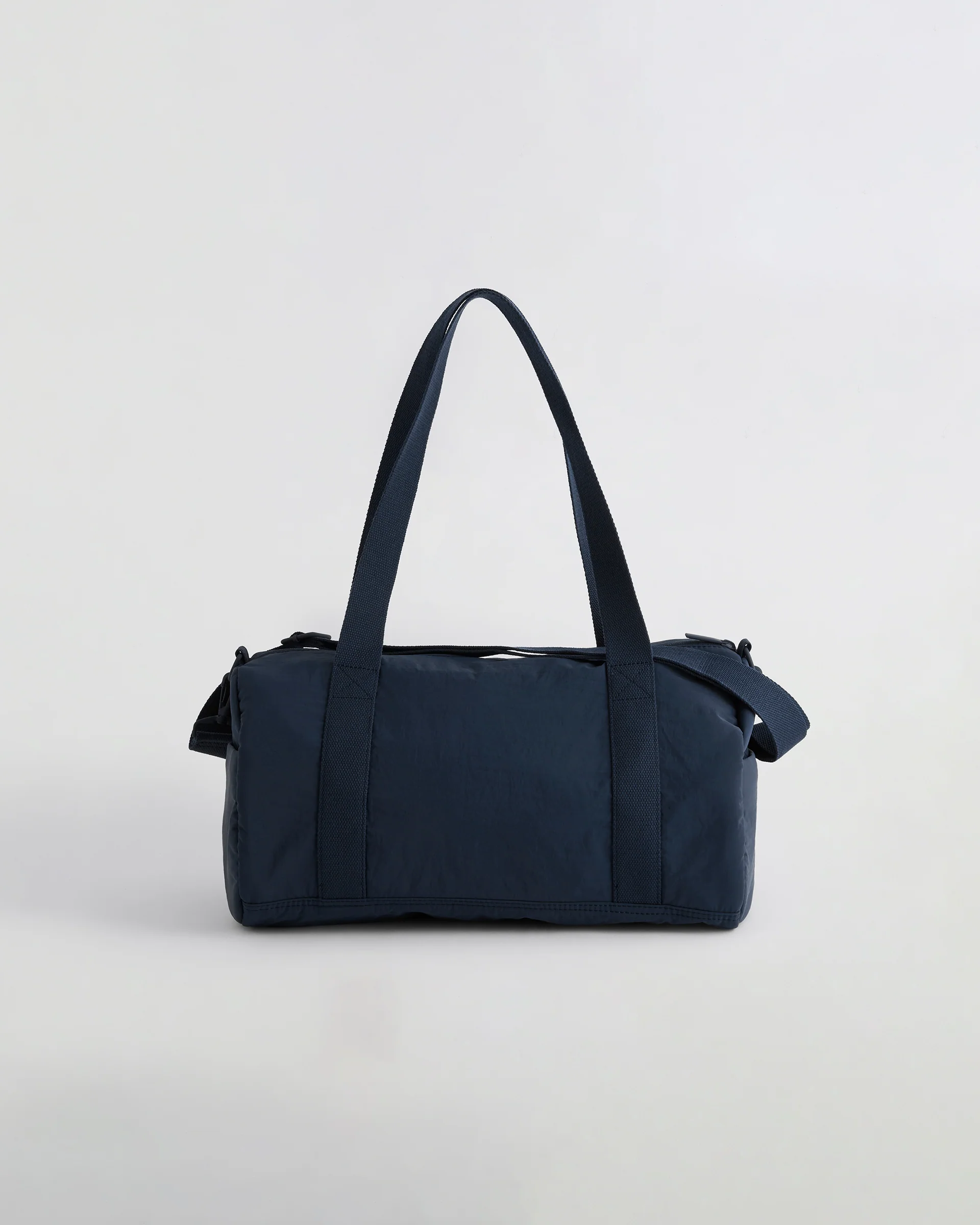 Nylon Duffle Gym Bag - Navy Blue - Image 3