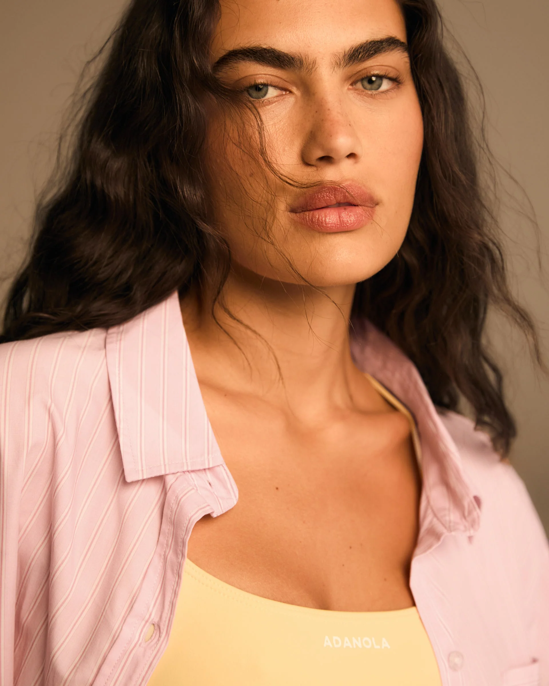 Cotton Stripe Oversized Shirt - Pink/White - Image 2