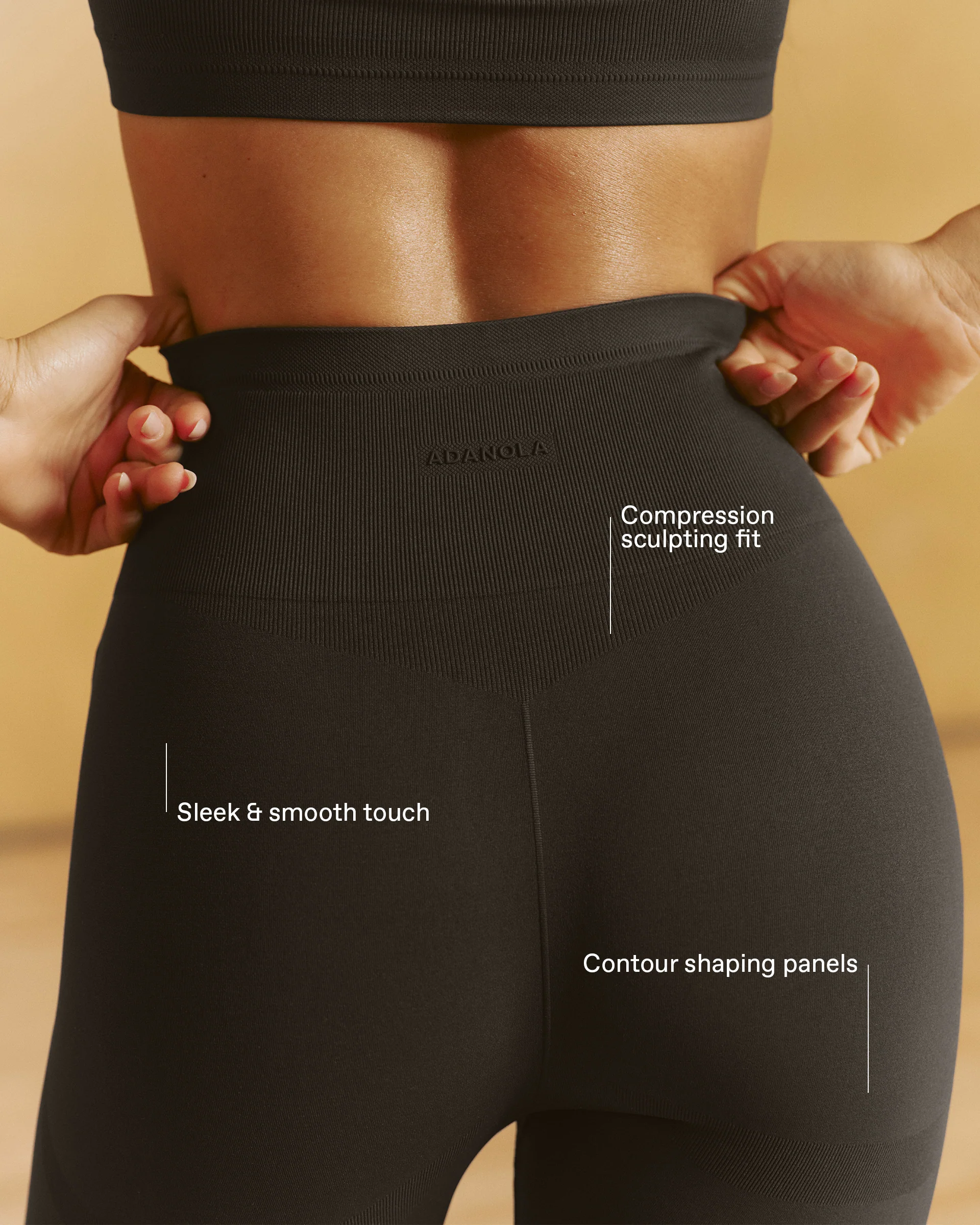 Seamless Leggings - Coffee Bean - Image 2