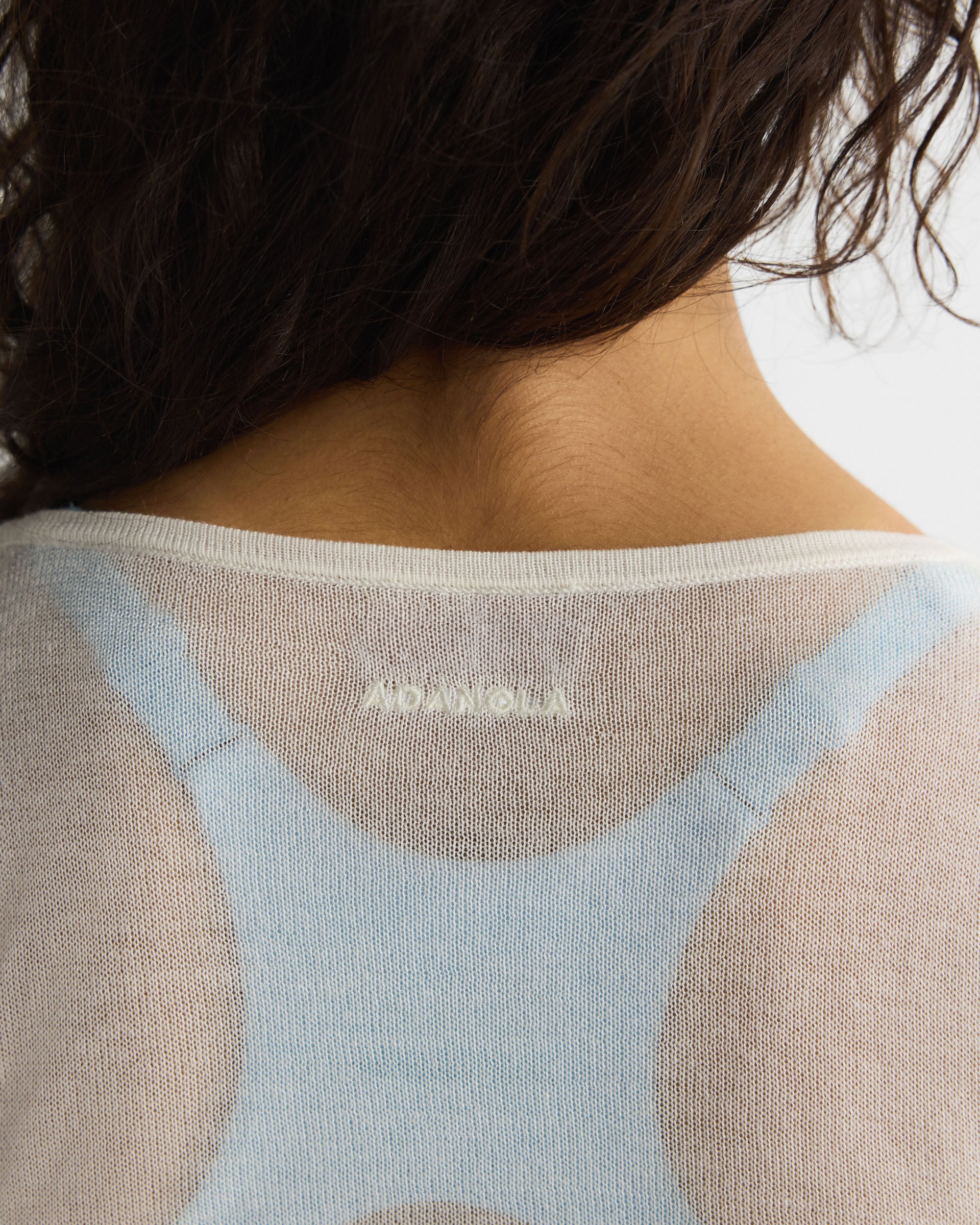 Semi Sheer Wrap Top - Marshmallow White - Image 4