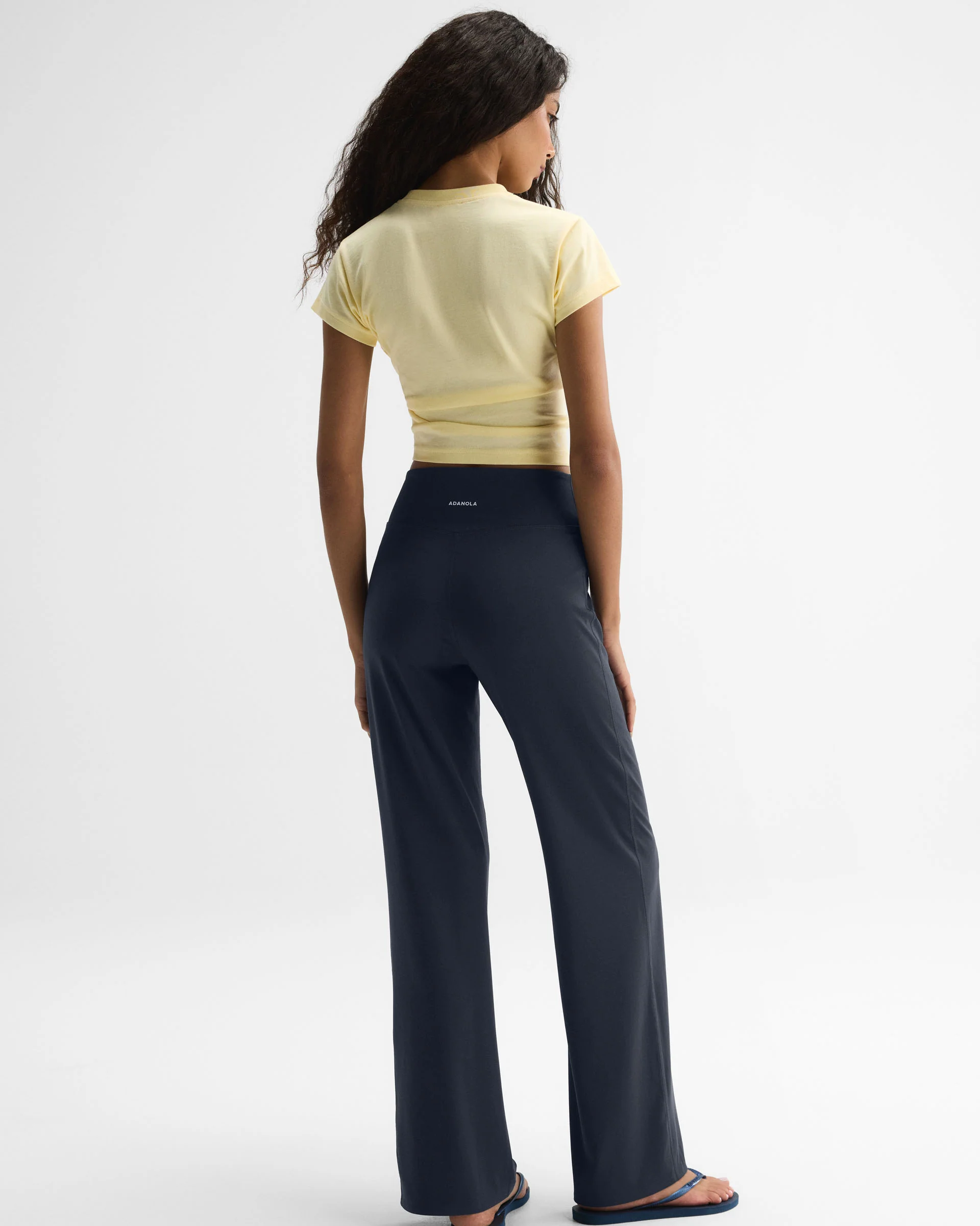 Straight Leg Yoga Pants - Midnight Blue - Image 2