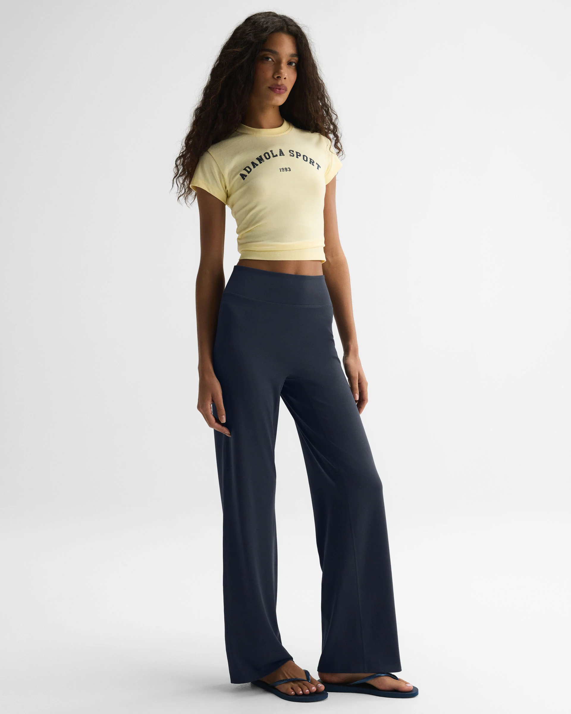 Straight Leg Yoga Pants - Midnight Blue - Image 4
