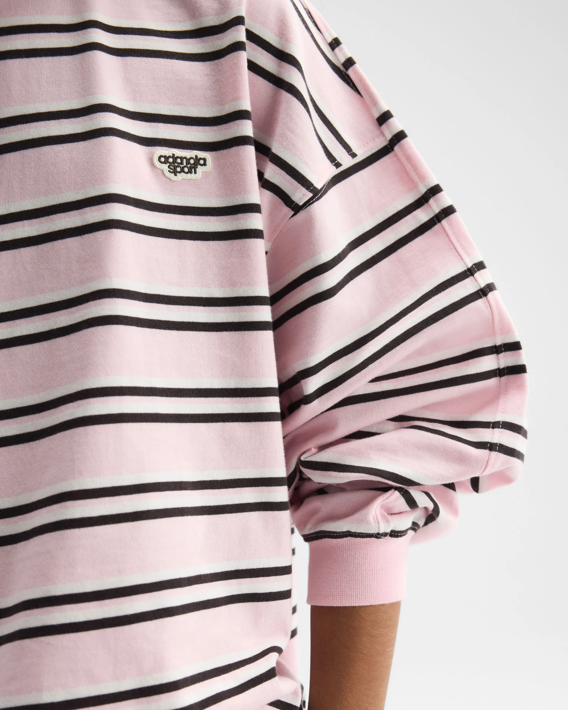 Stripe Long Sleeve T-shirt - Cloud Pink - Image 3