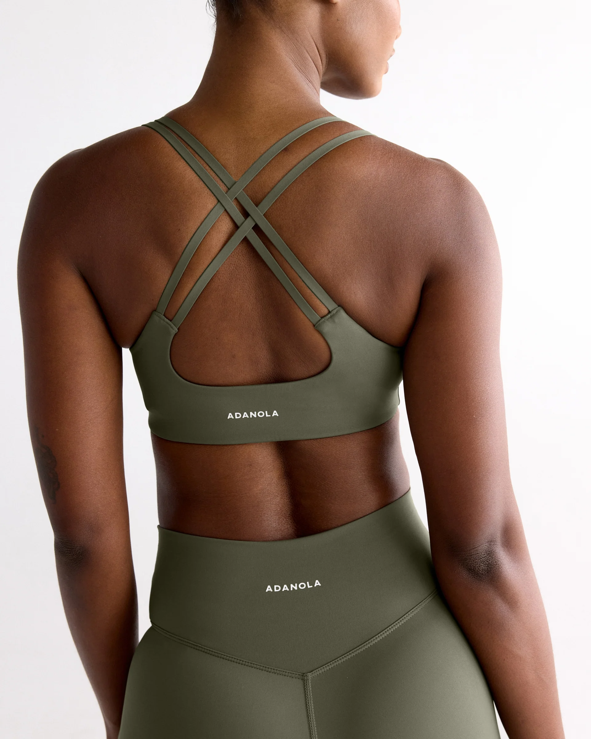 Ultimate Cross Back Bra - Olive Green - Image 2