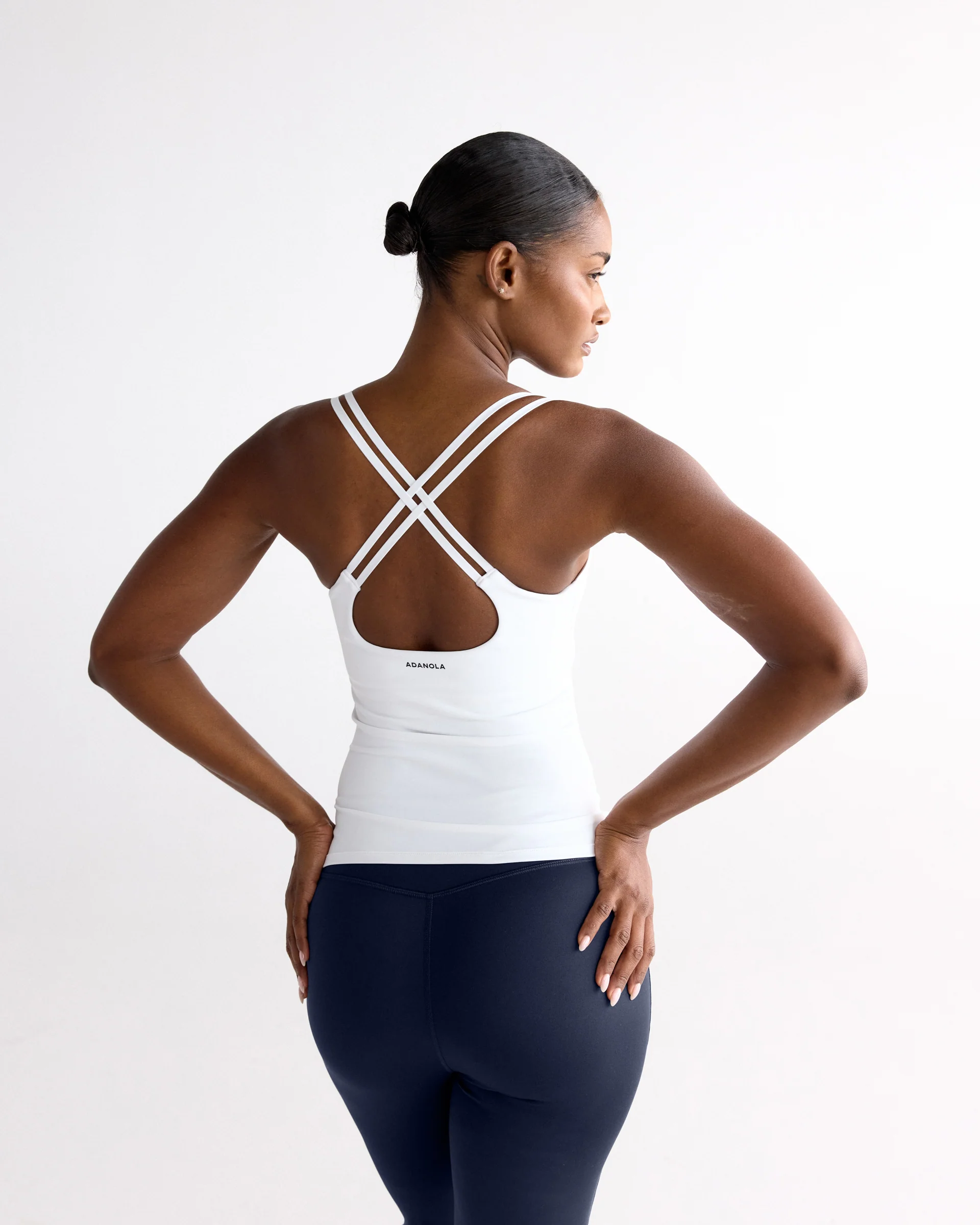 Ultimate Cross Back Top - White - Image 2