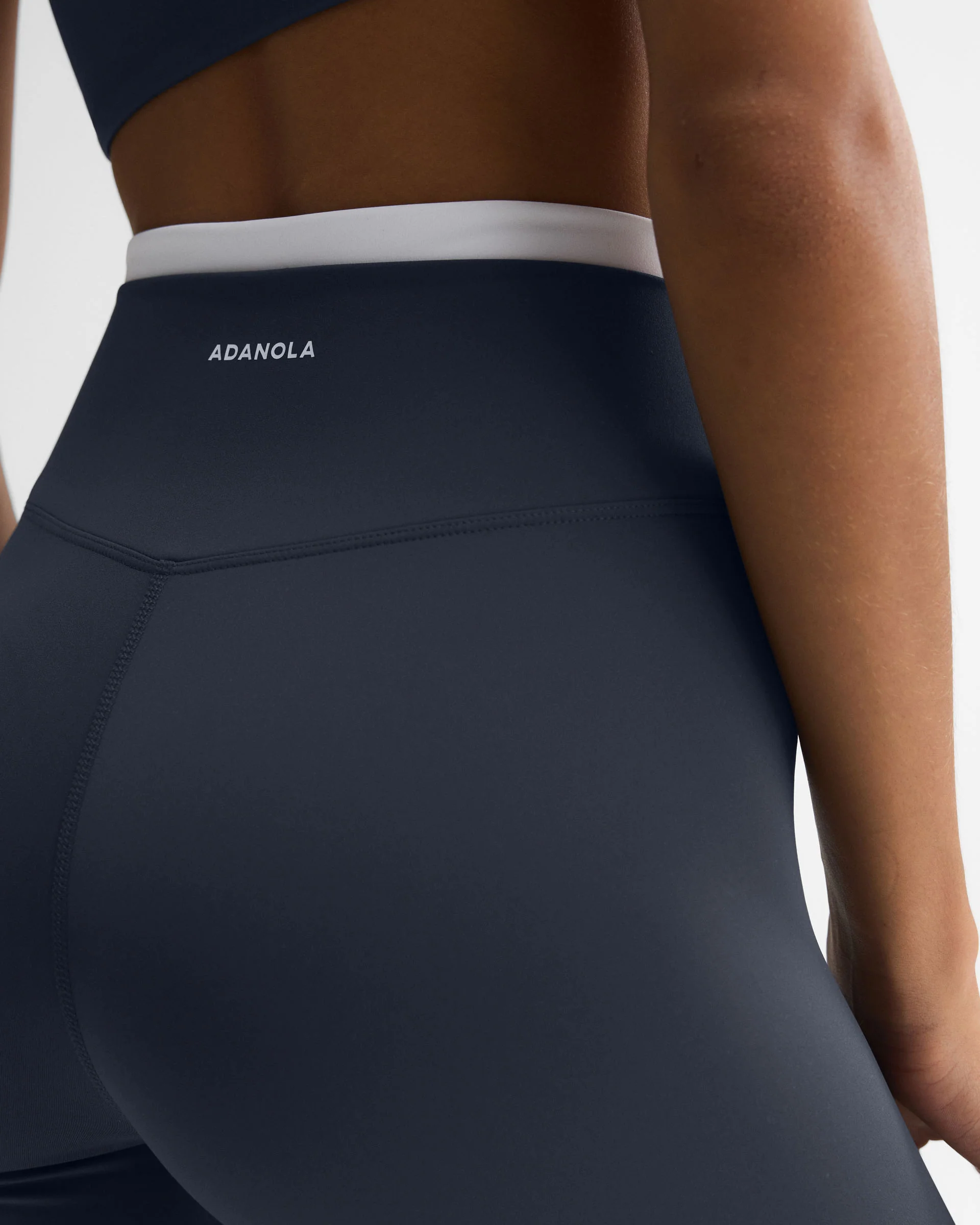 Ultimate Double Layer Leggings - Midnight Blue/White - Image 3