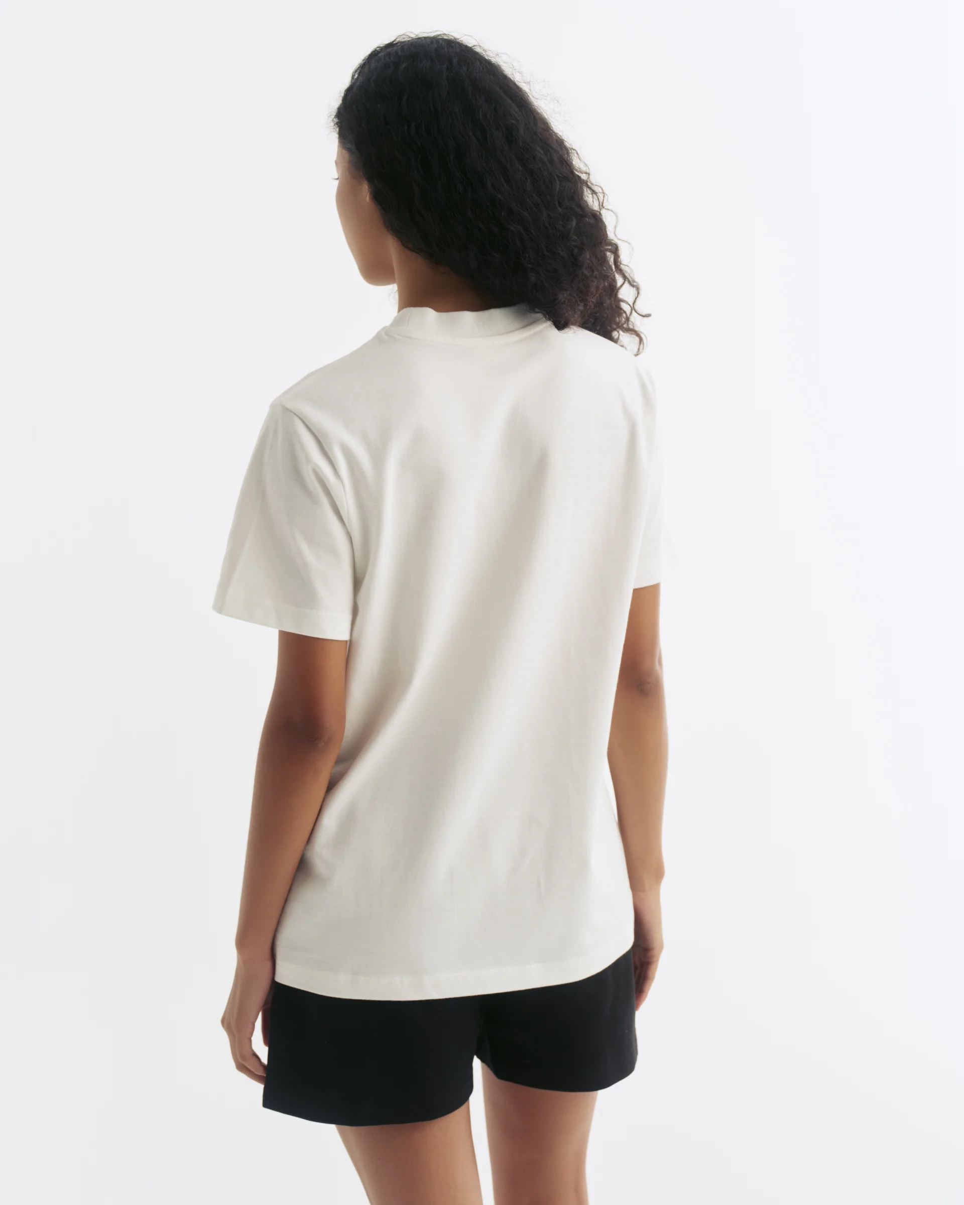 Varsity Short Sleeve Oversized T-shirt - White/Black - Image 2