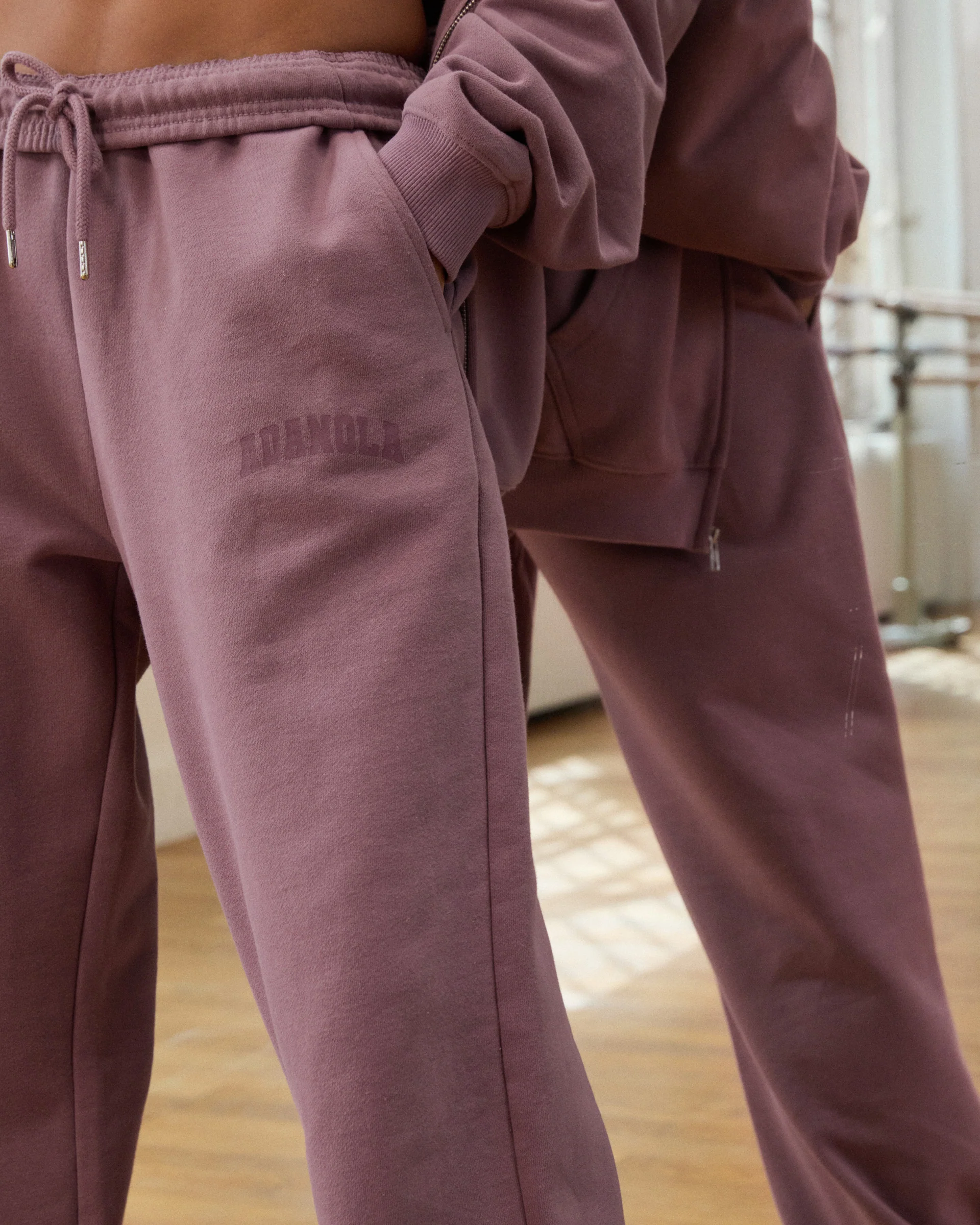 Varsity Straight Leg Sweatpants - Dusk Purple - Image 2