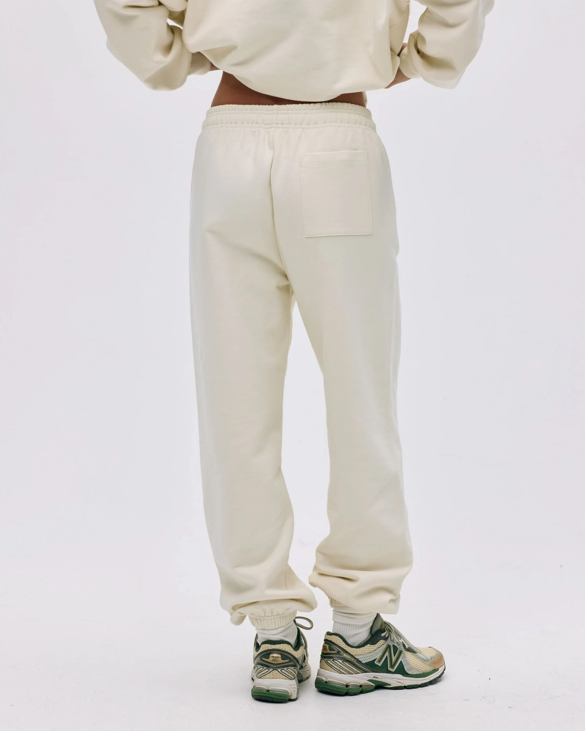 Varsity Sweatpants - Marshmallow White/Midnight Blue - Image 2