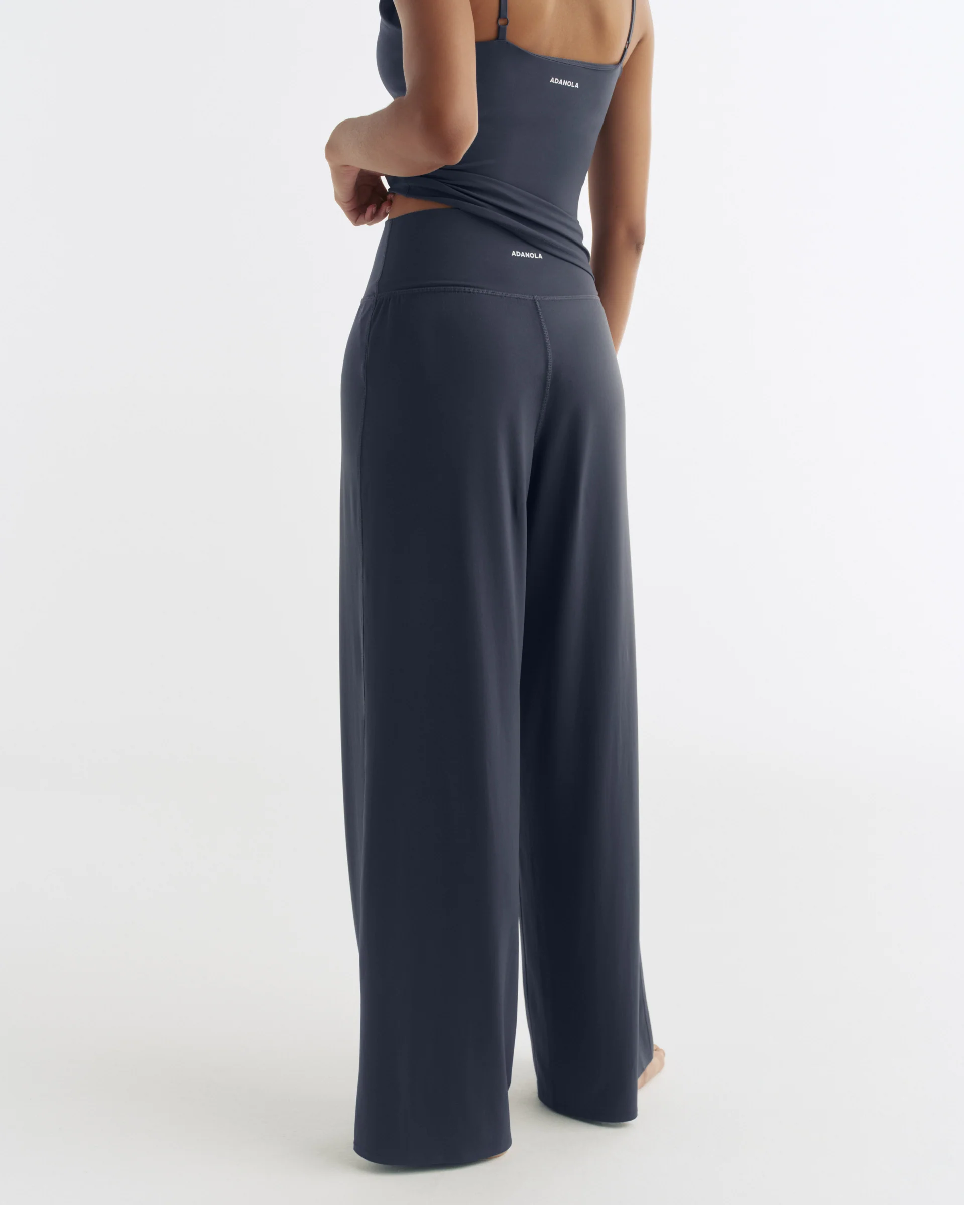 Wide Leg Yoga Pants - Midnight Blue - Image 2