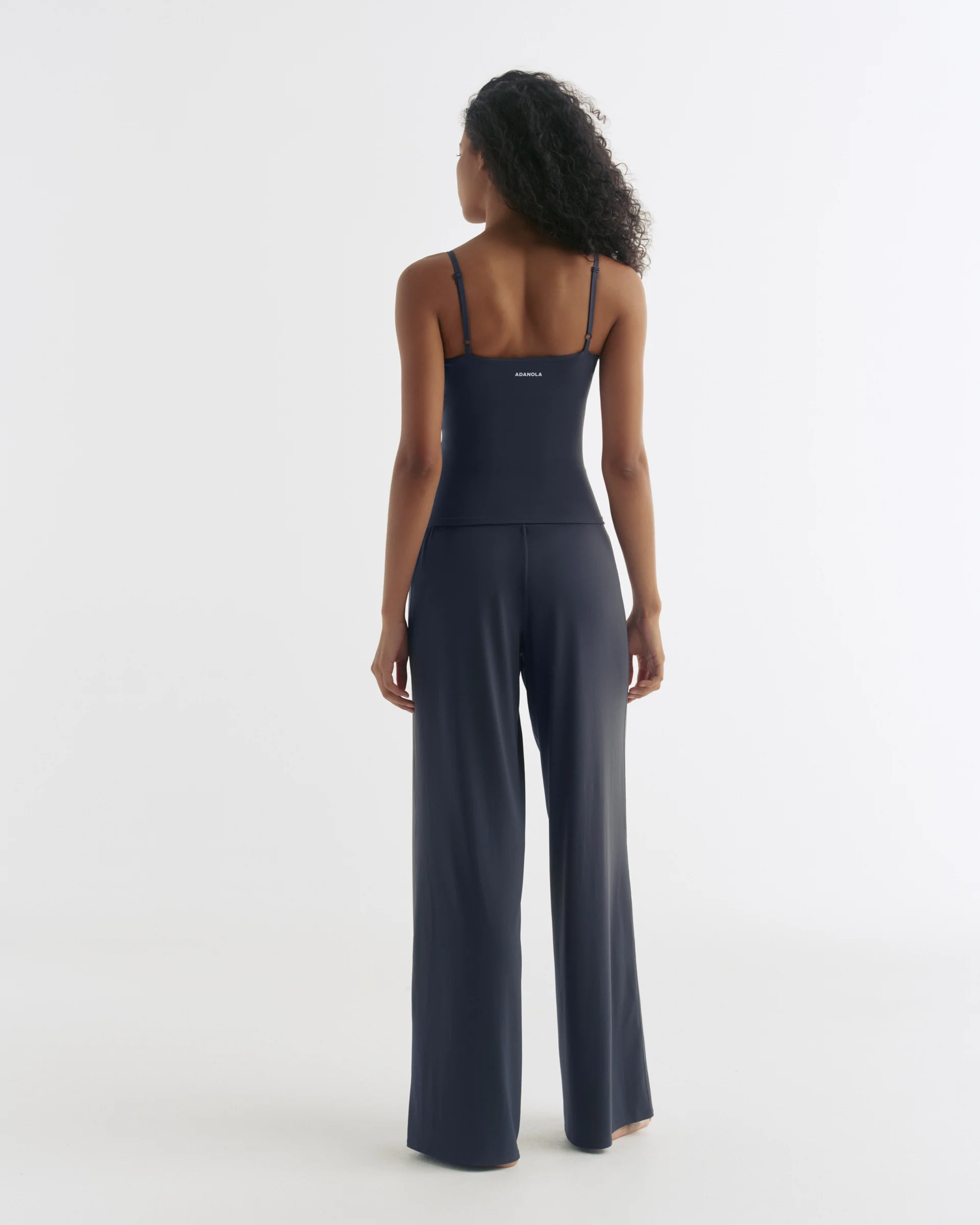 Wide Leg Yoga Pants - Midnight Blue - Image 3